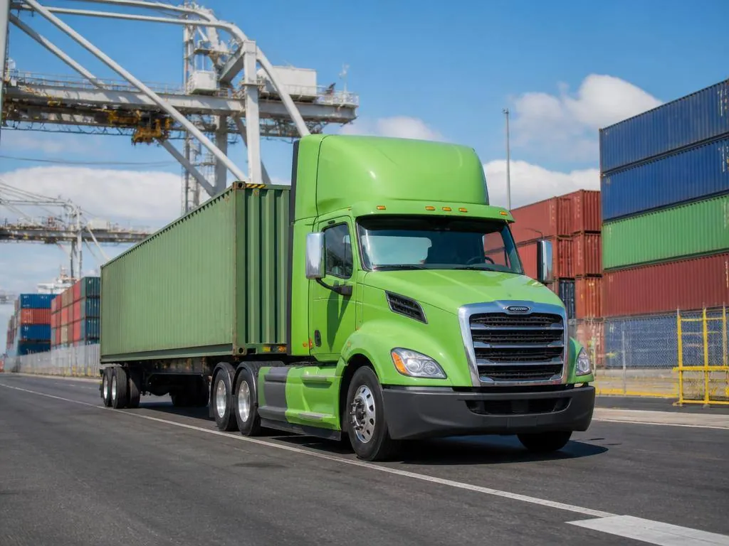 DPN Logistics drayage truck at the Port of Virginia